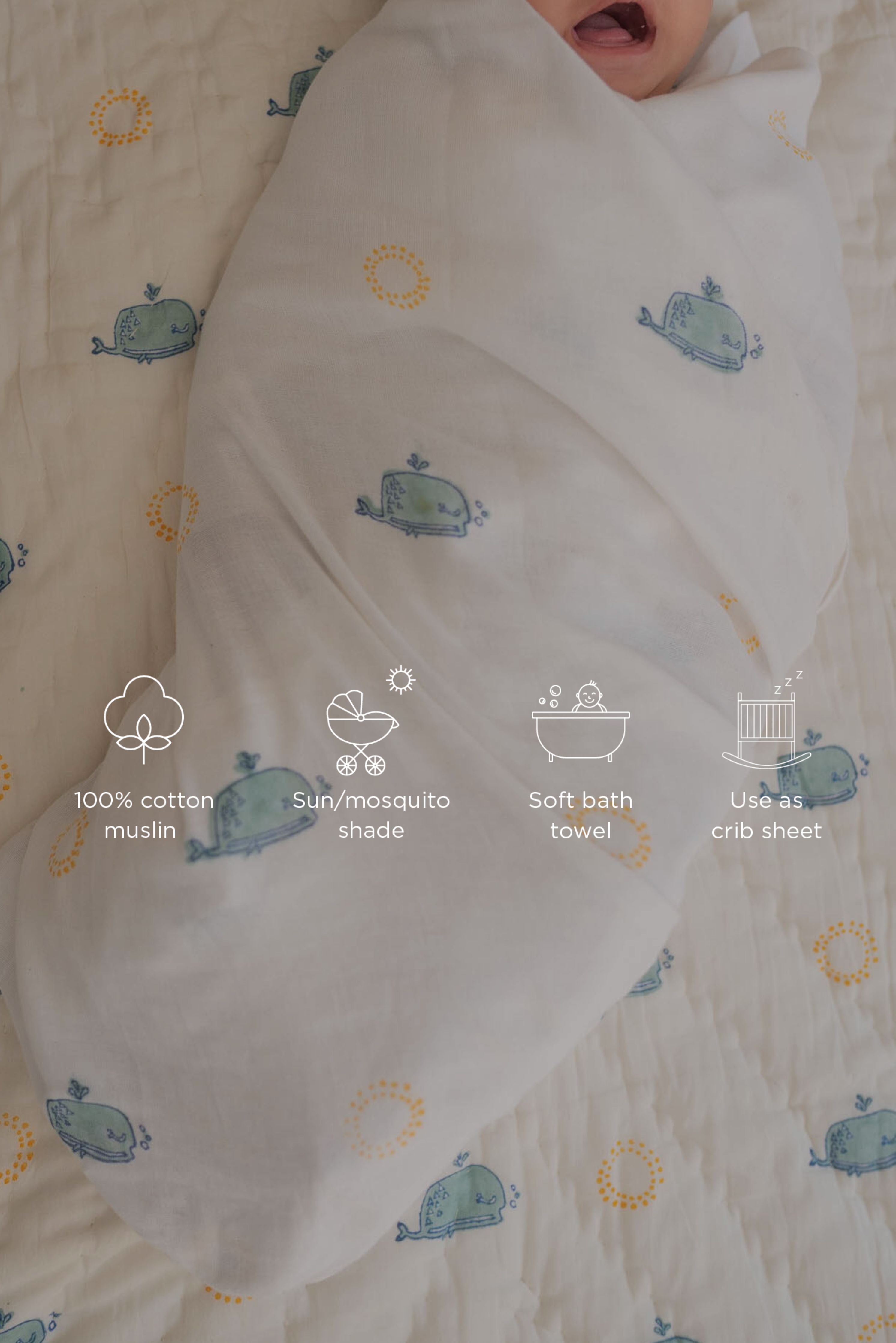 Moana Muslin Swaddle Set