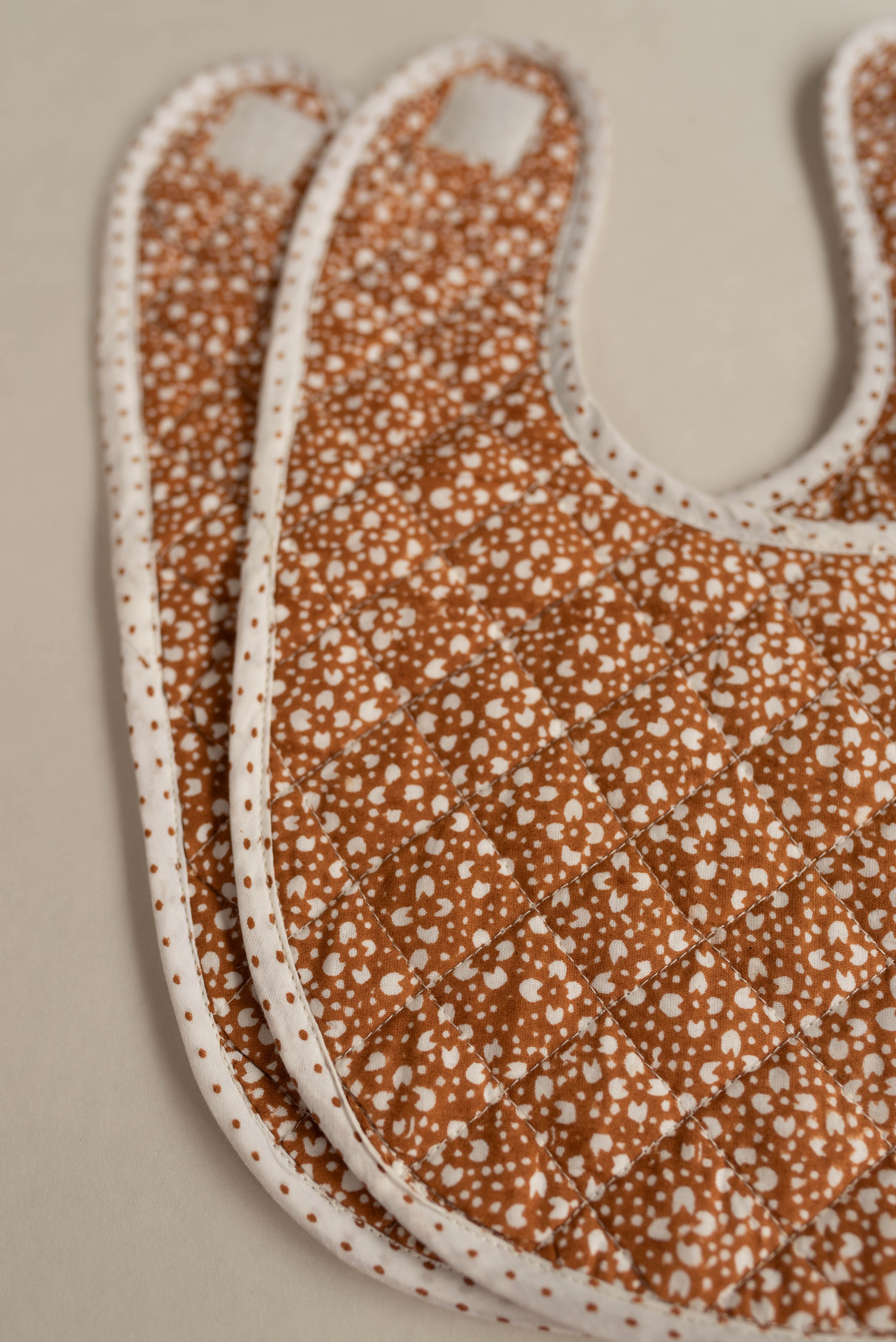 Phool Bib - Brown (Set of 2) - Sample Print