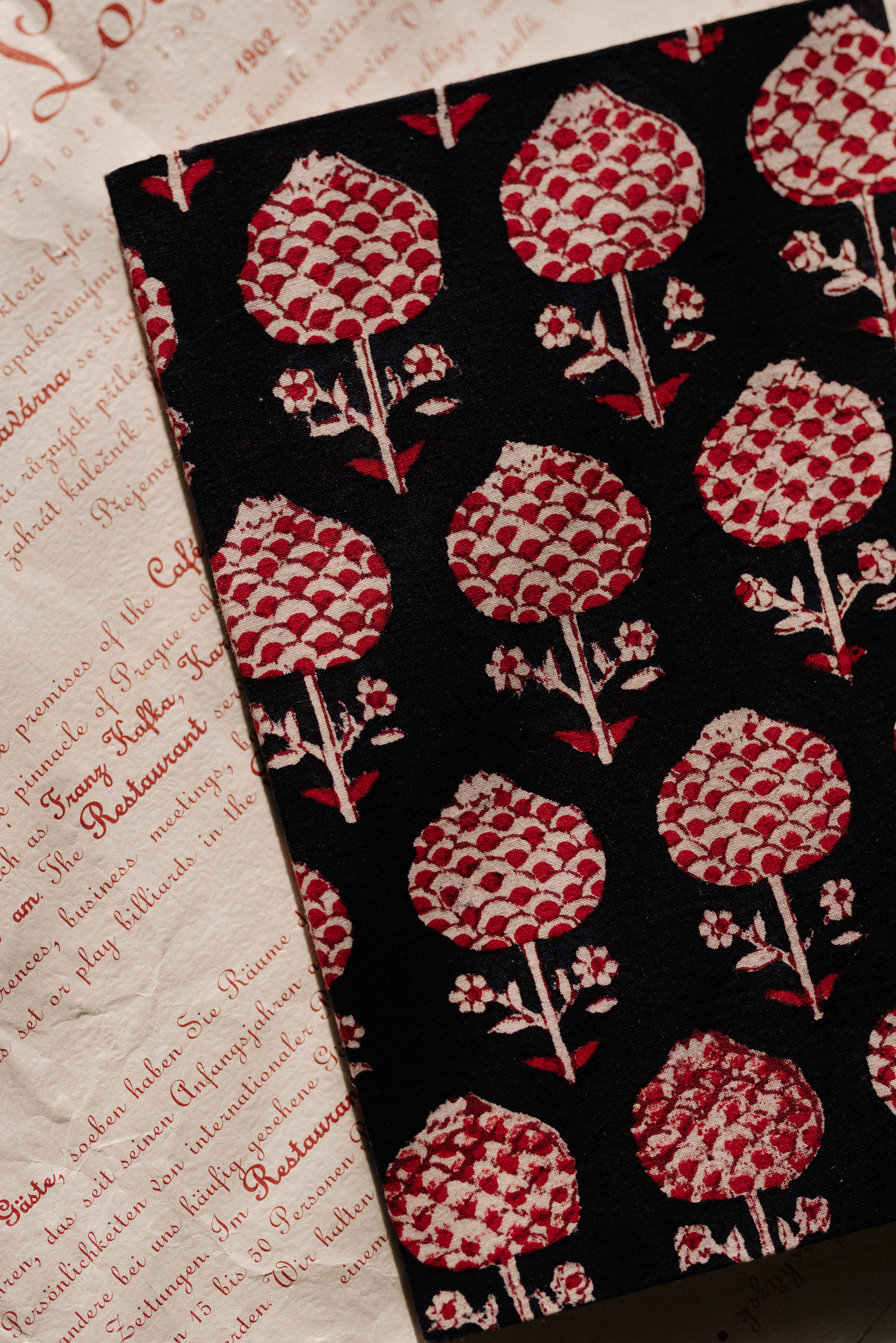 Indigo Red Bouti Journal