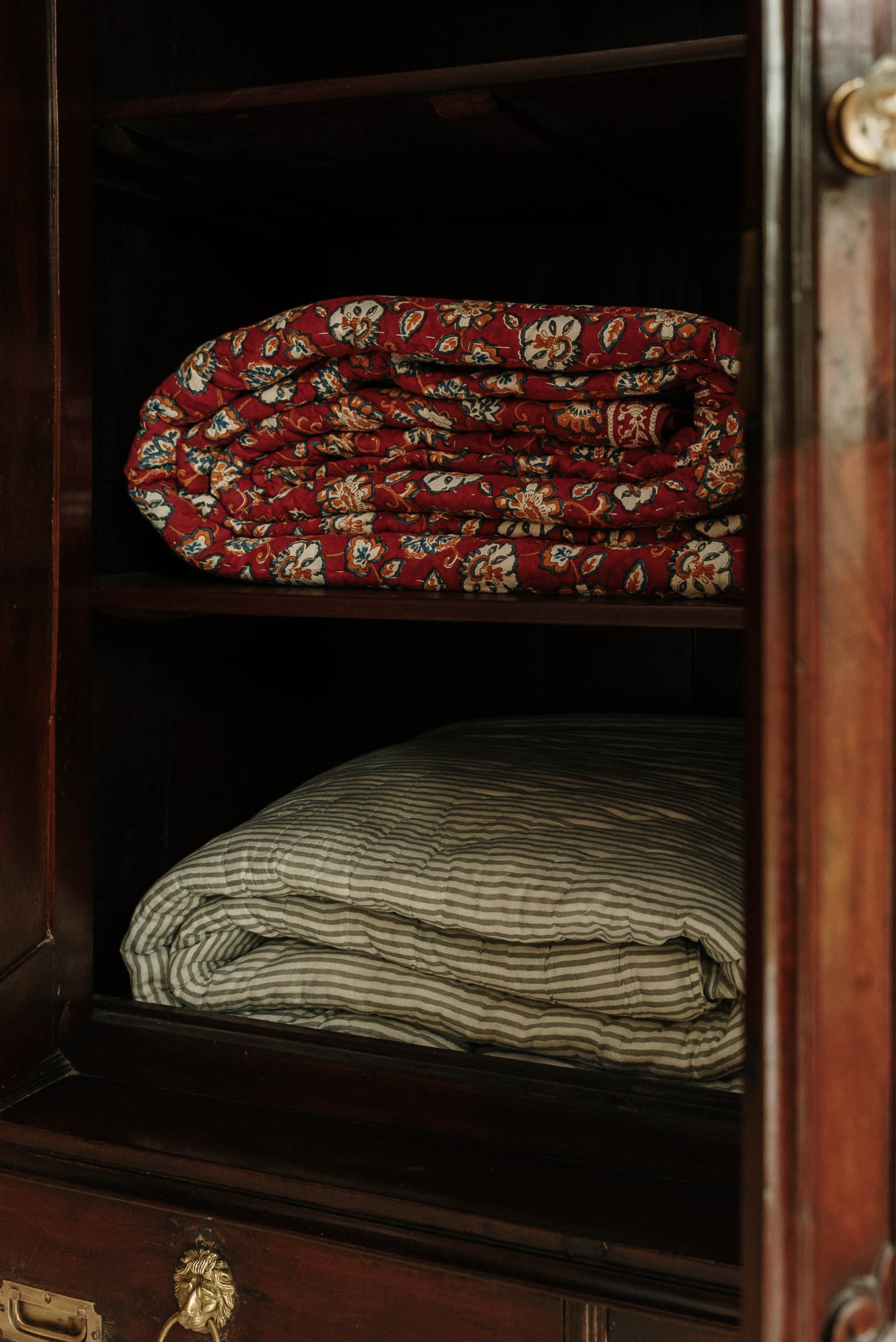 Dahlia Block Printed Quilt