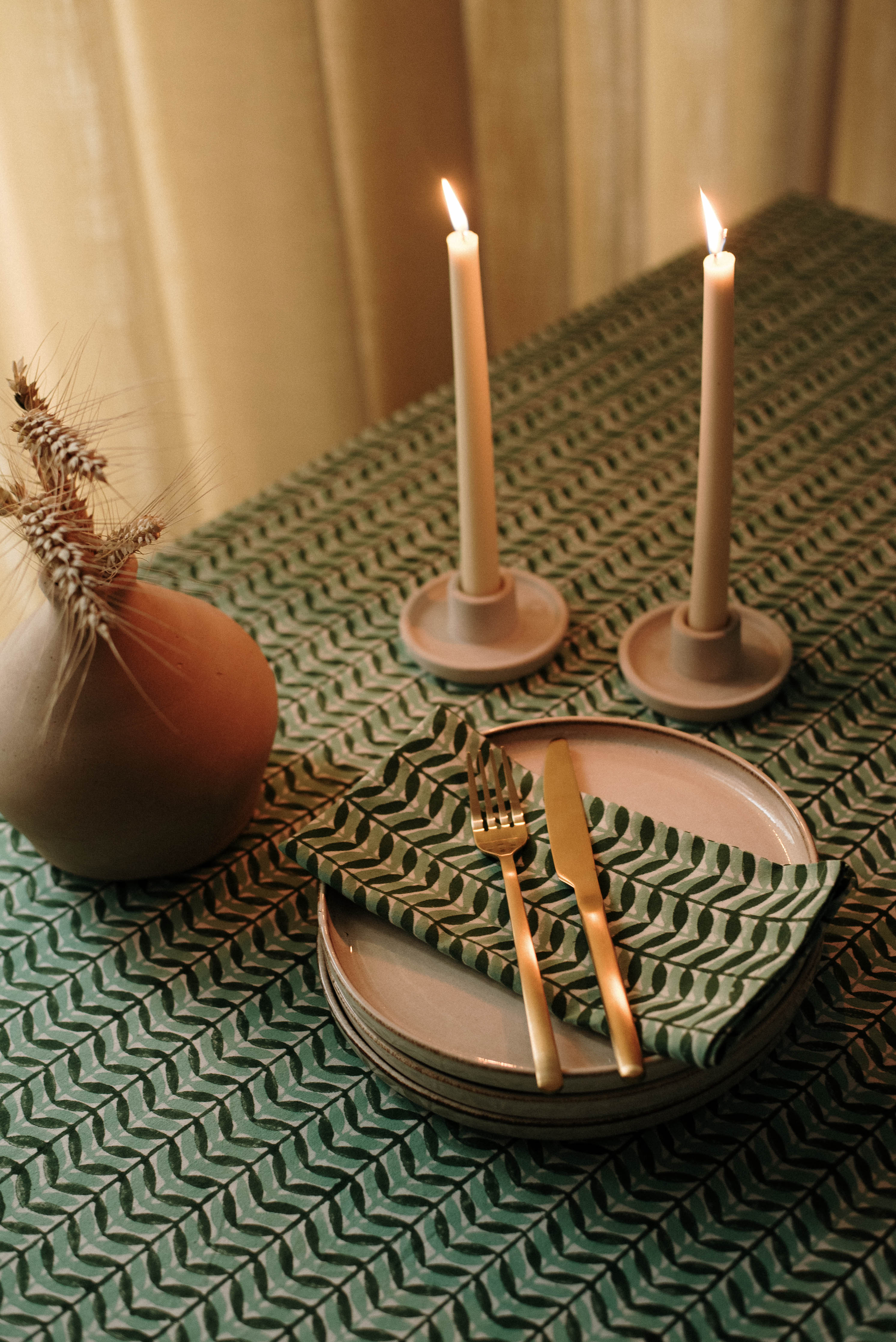 Karri Blockprinted Napkin Set