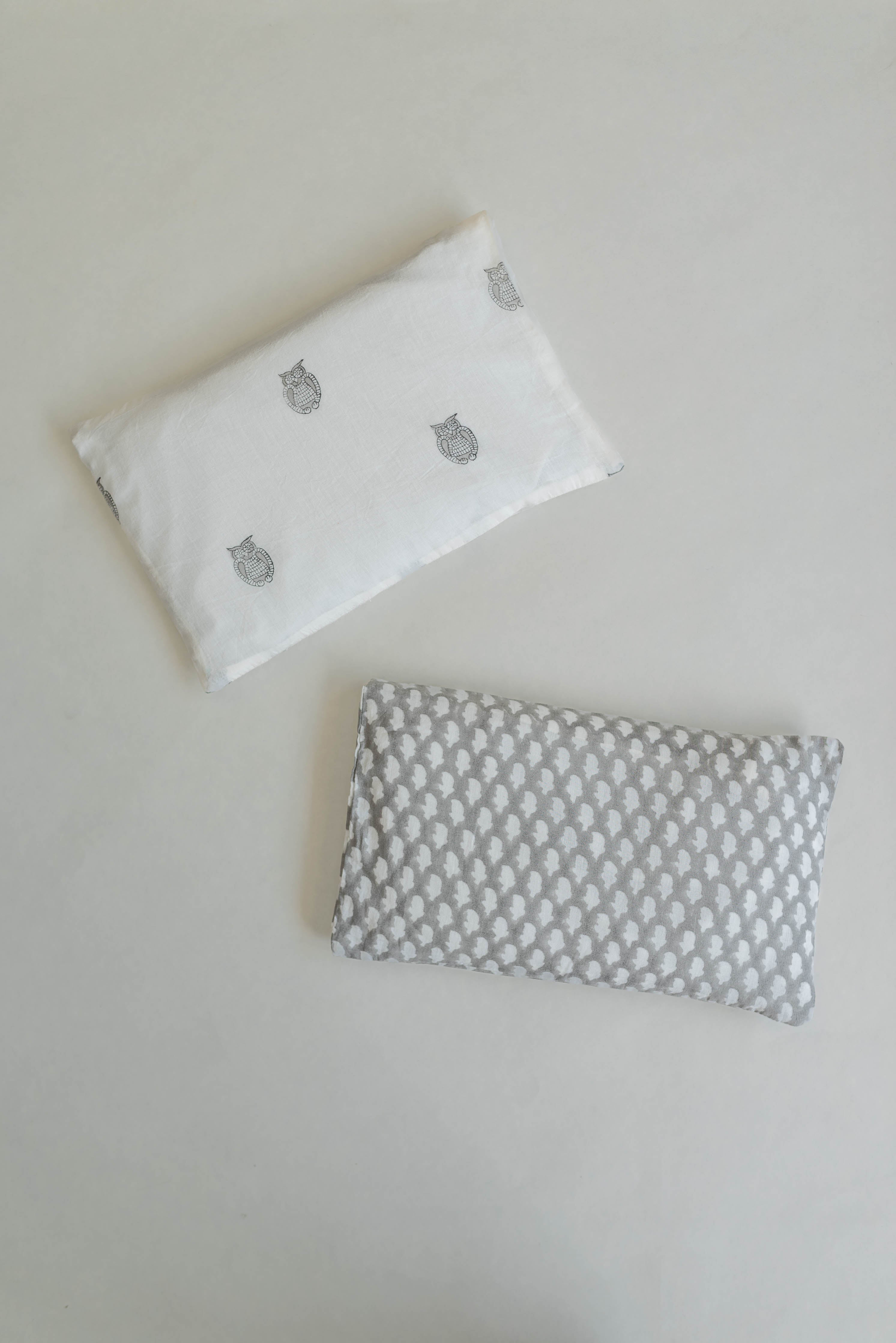 Head-shaping Mustard Rai Pillow - Owl