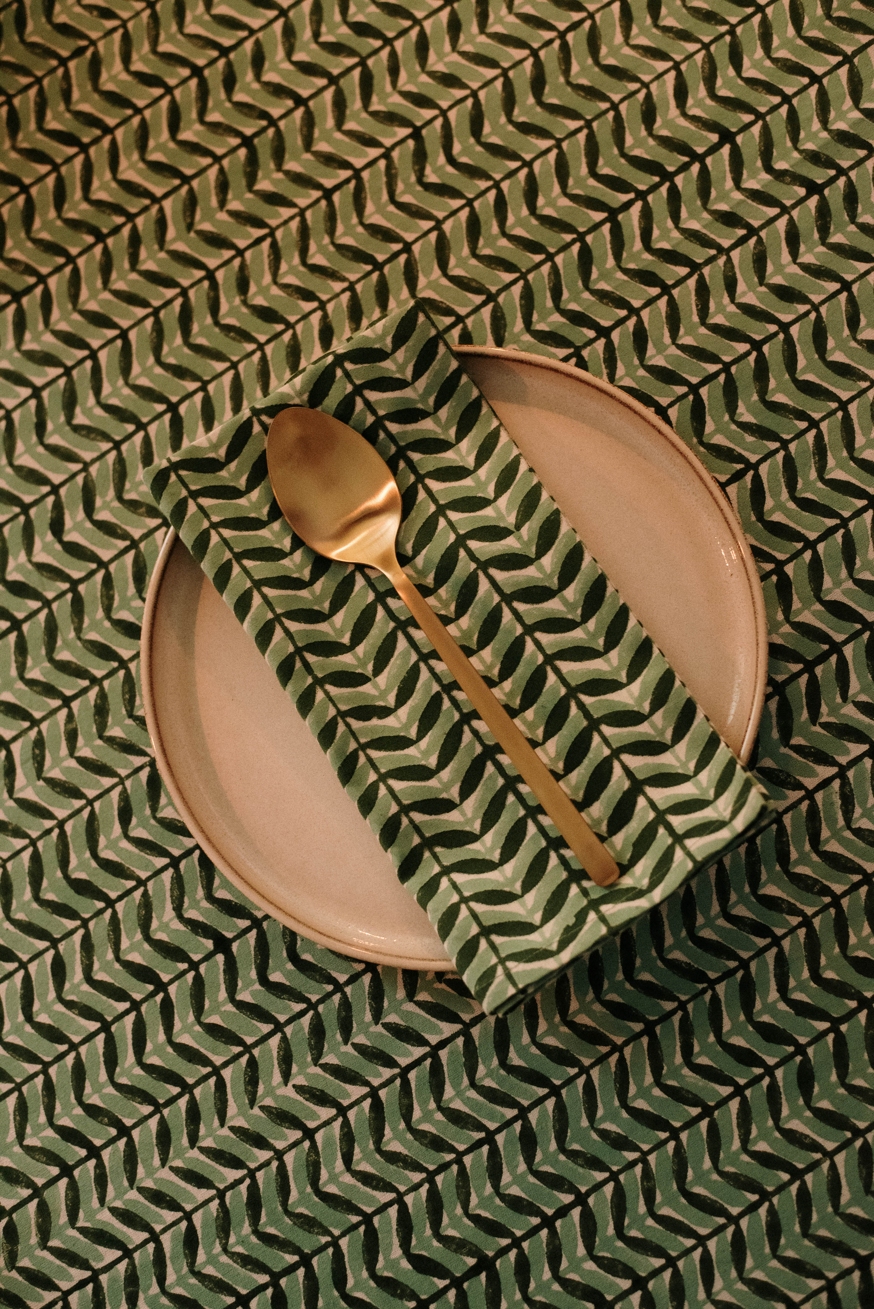 Karri Blockprinted Tablecloth