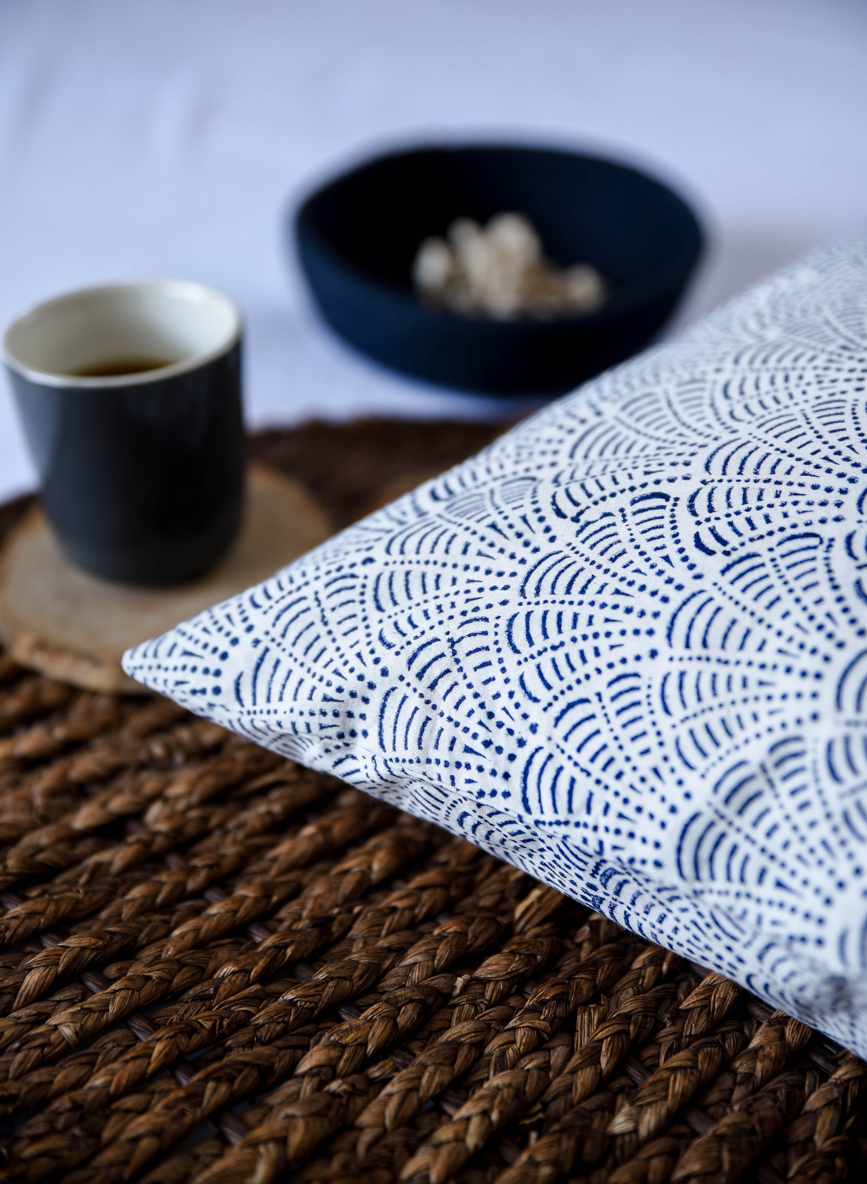Coral Block Printed Cushion Cover - Set of 2