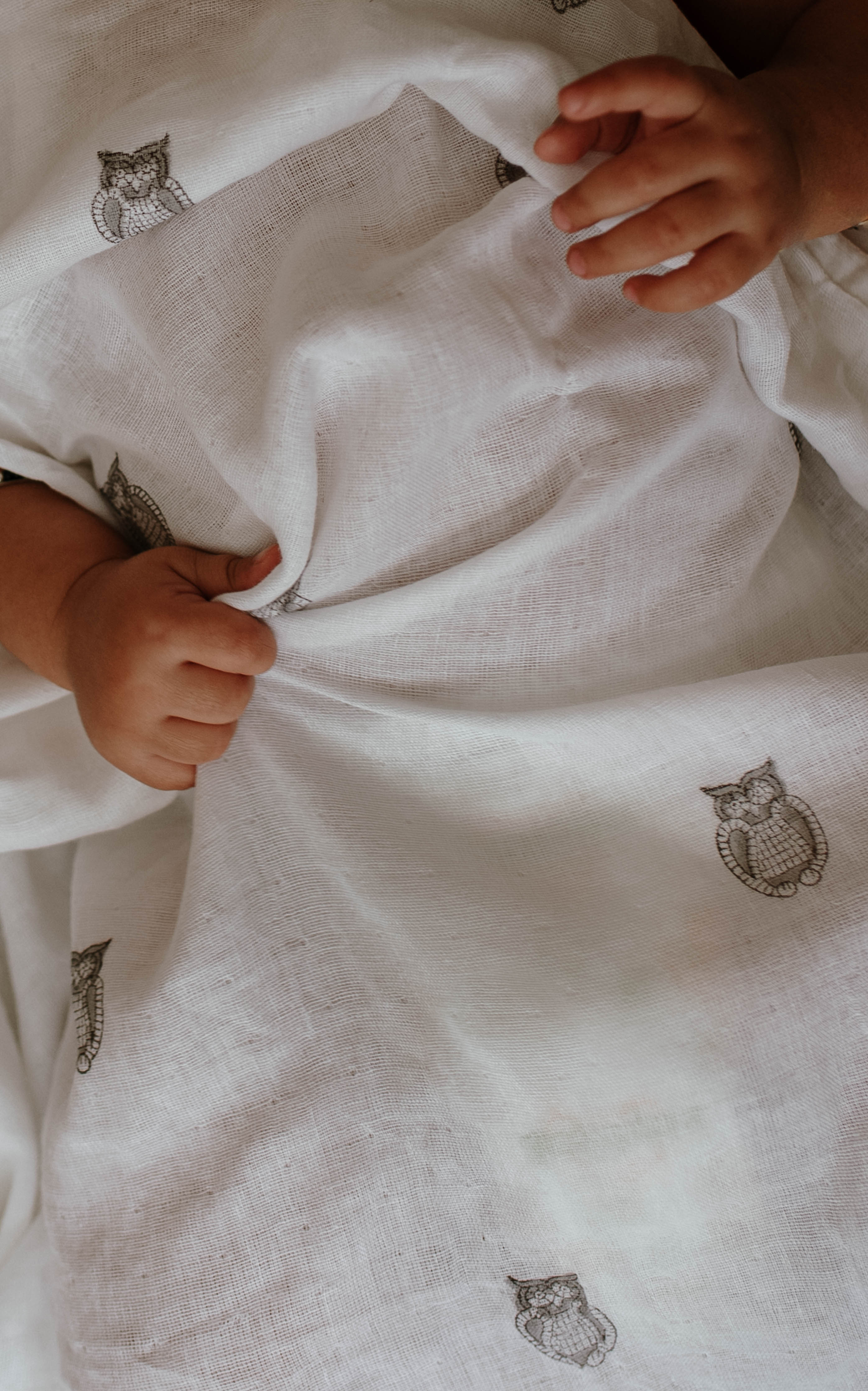 Owl Muslin Swaddle Set