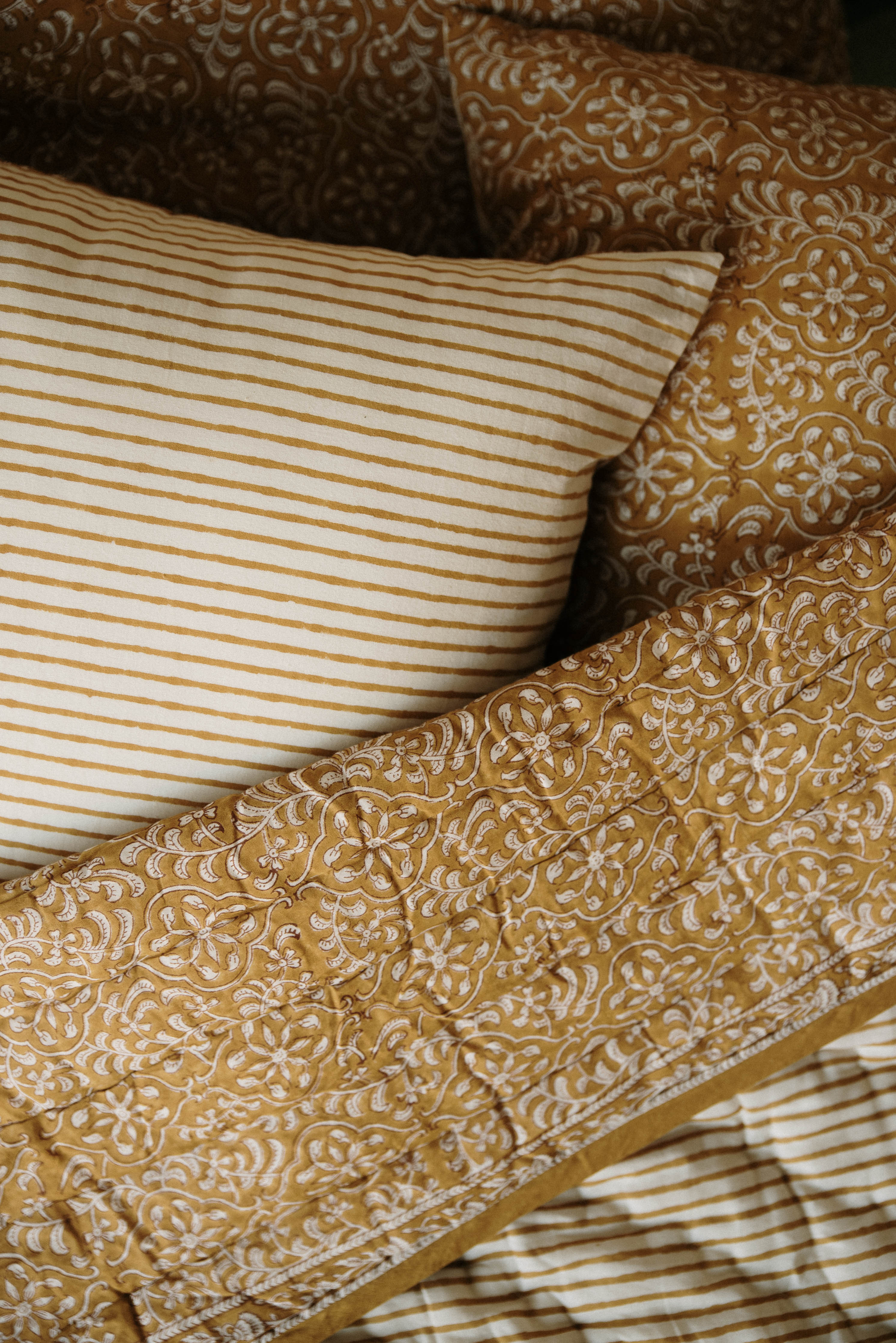 Zaal Block Printed Cushion Cover