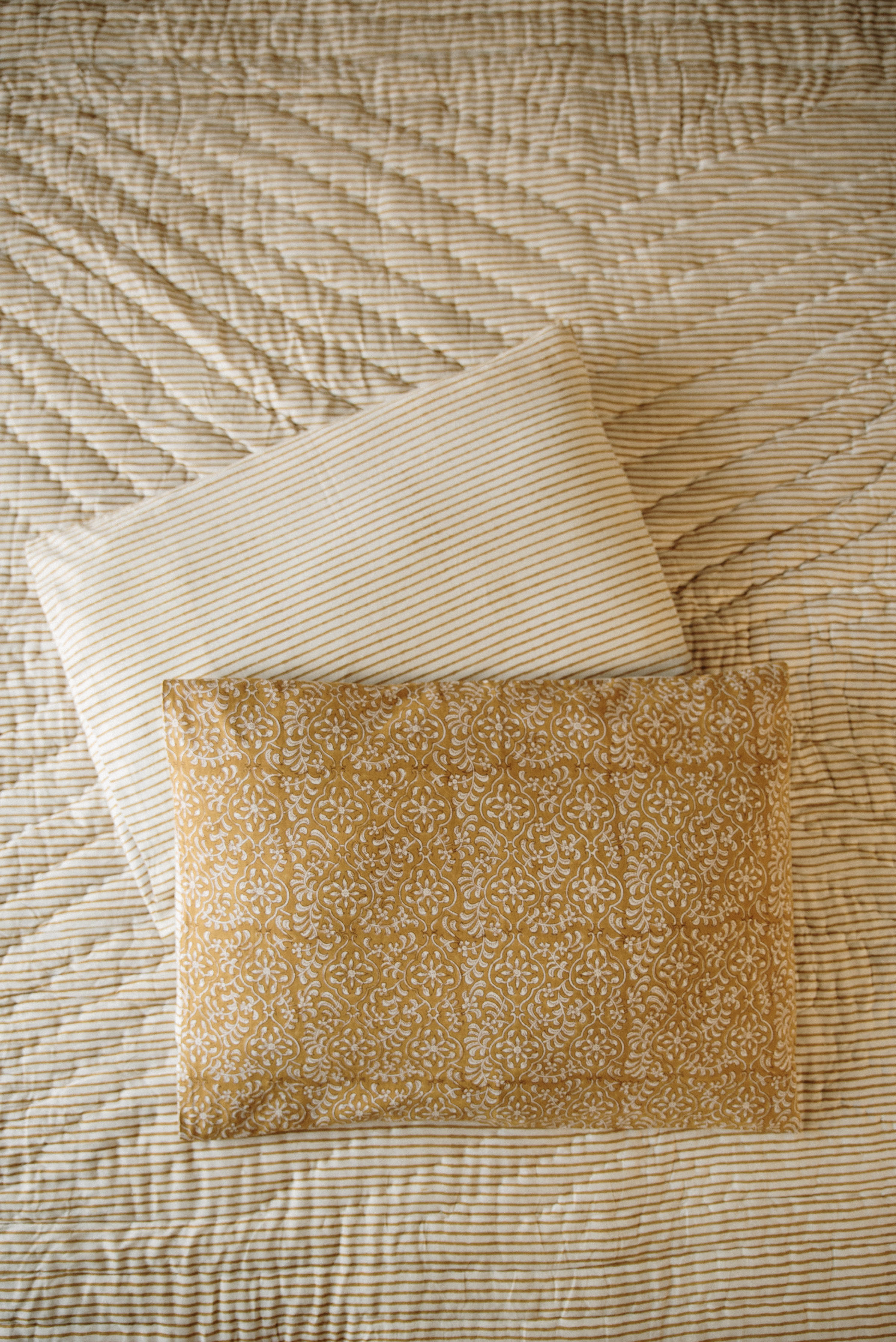 Zaal Block Printed Pillow Cover - Set of 2