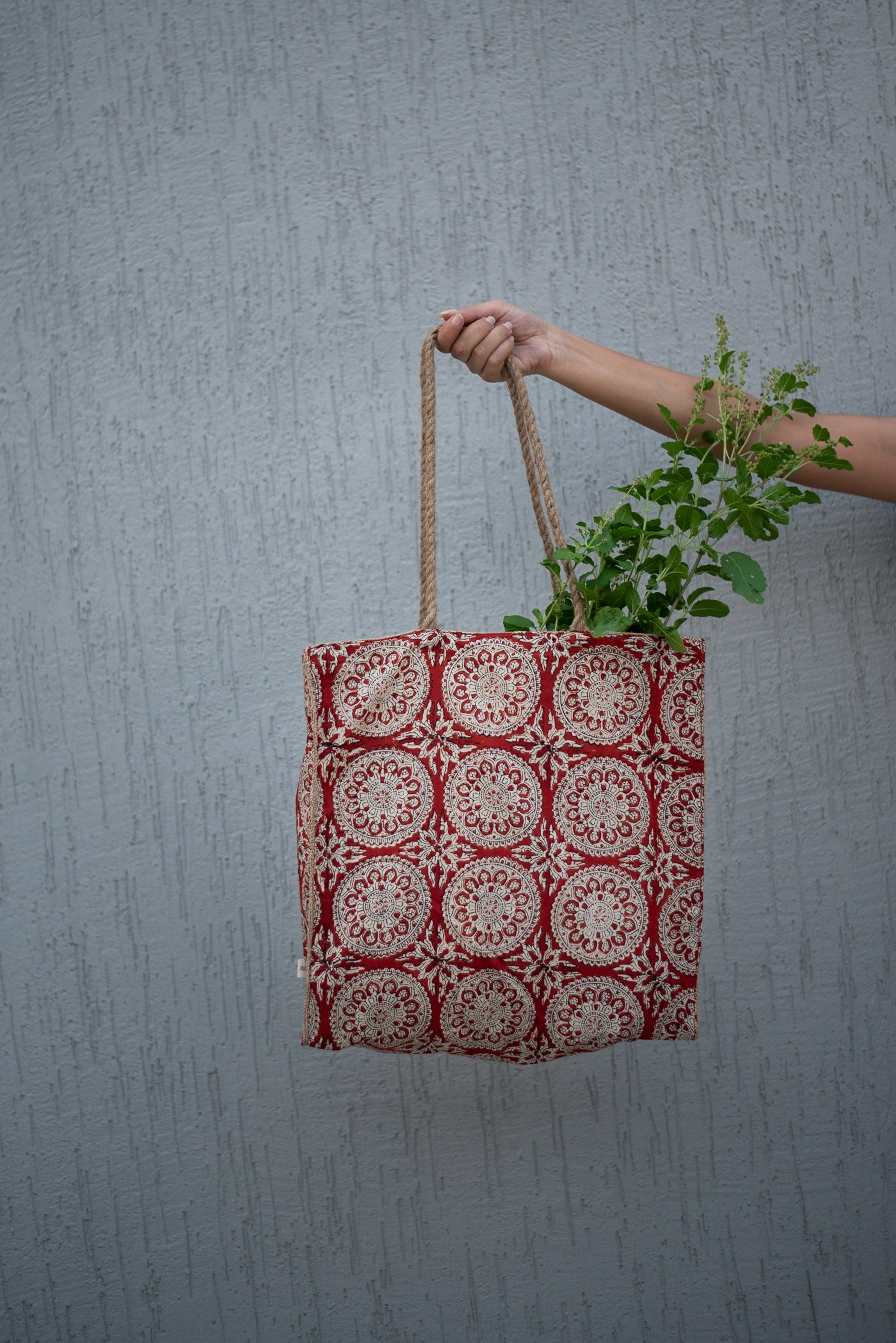 Waste free Burlap Tote Bag