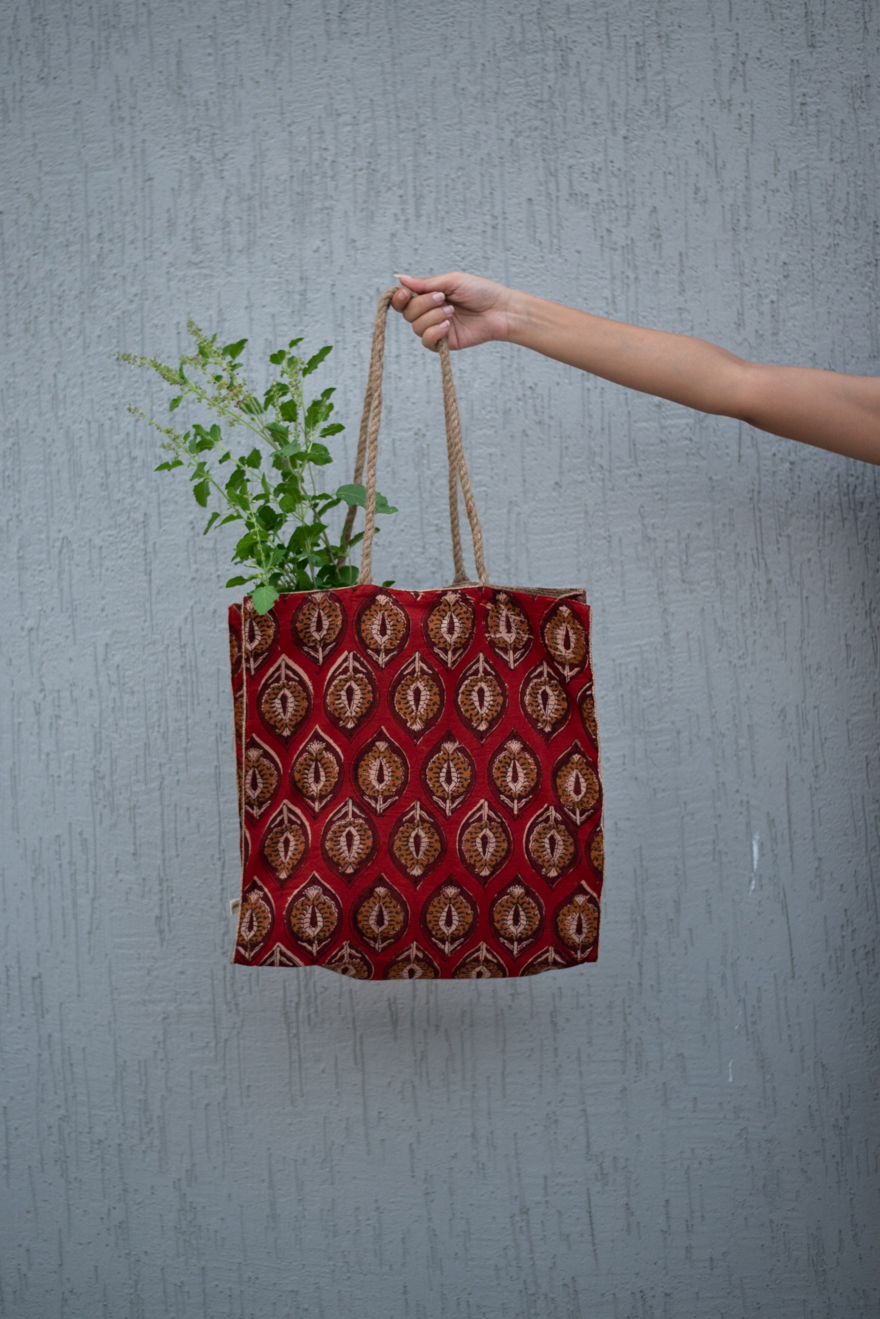 Waste free Burlap Tote Bag