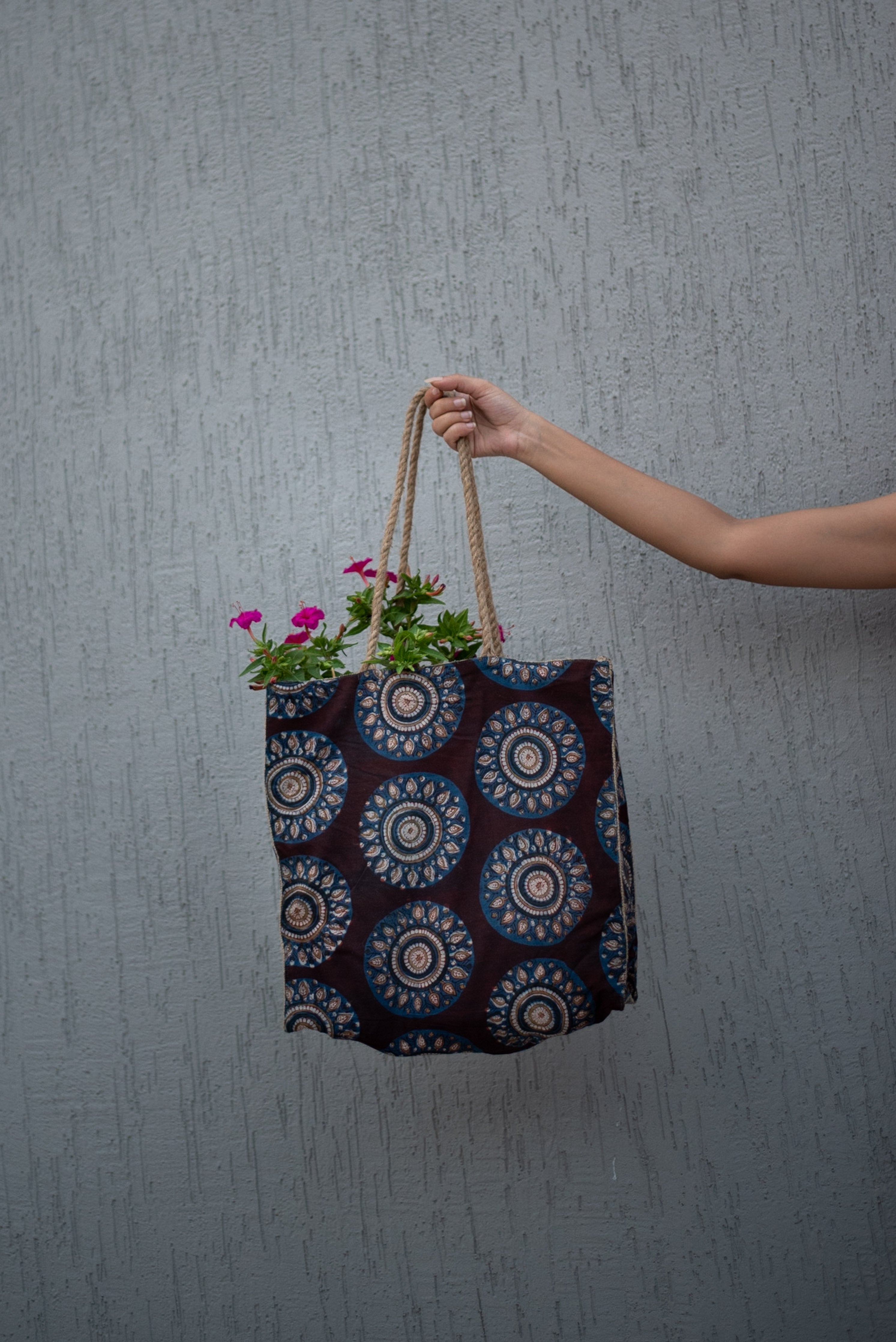 Waste free Burlap Tote Bag