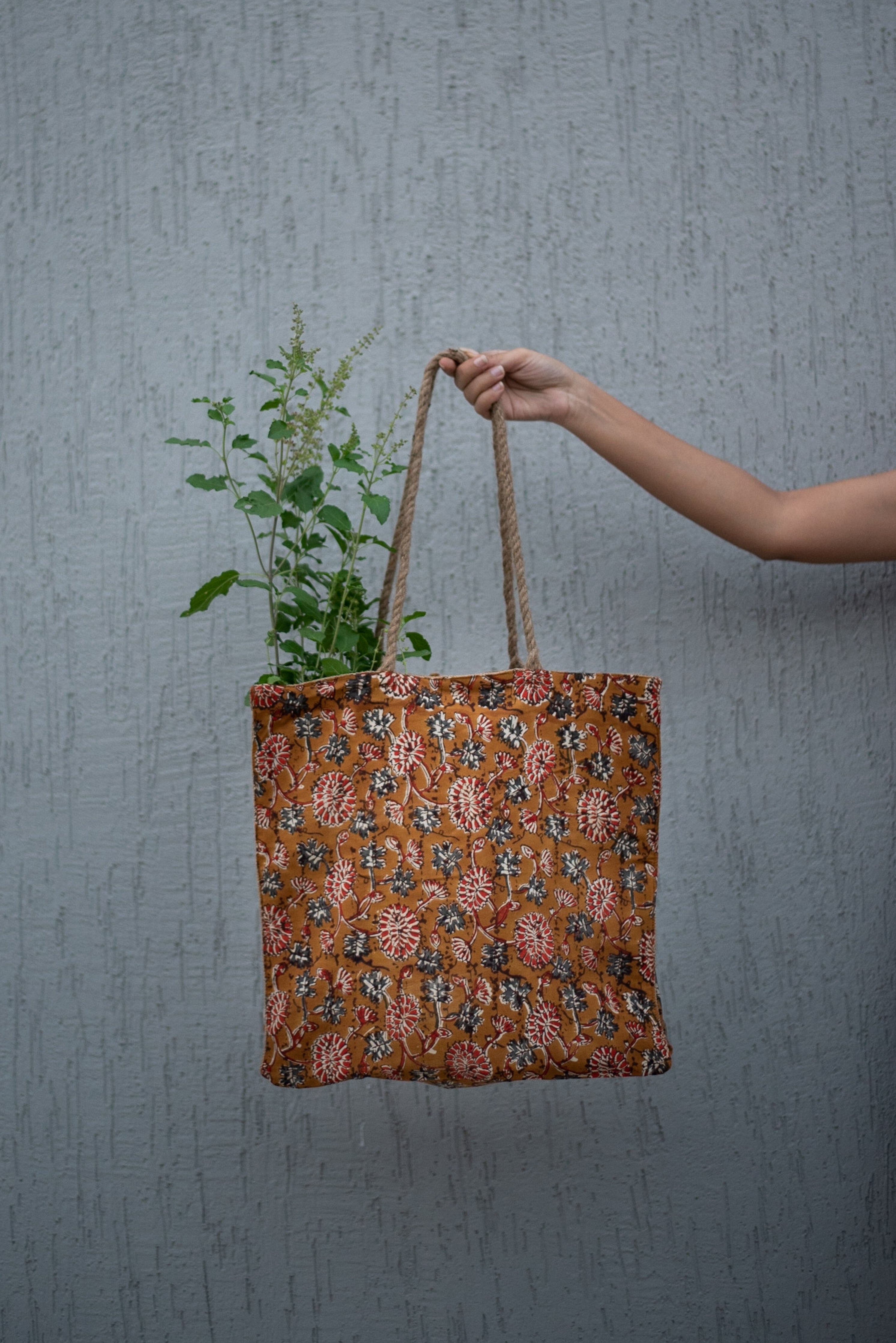 Waste free Burlap Tote Bag