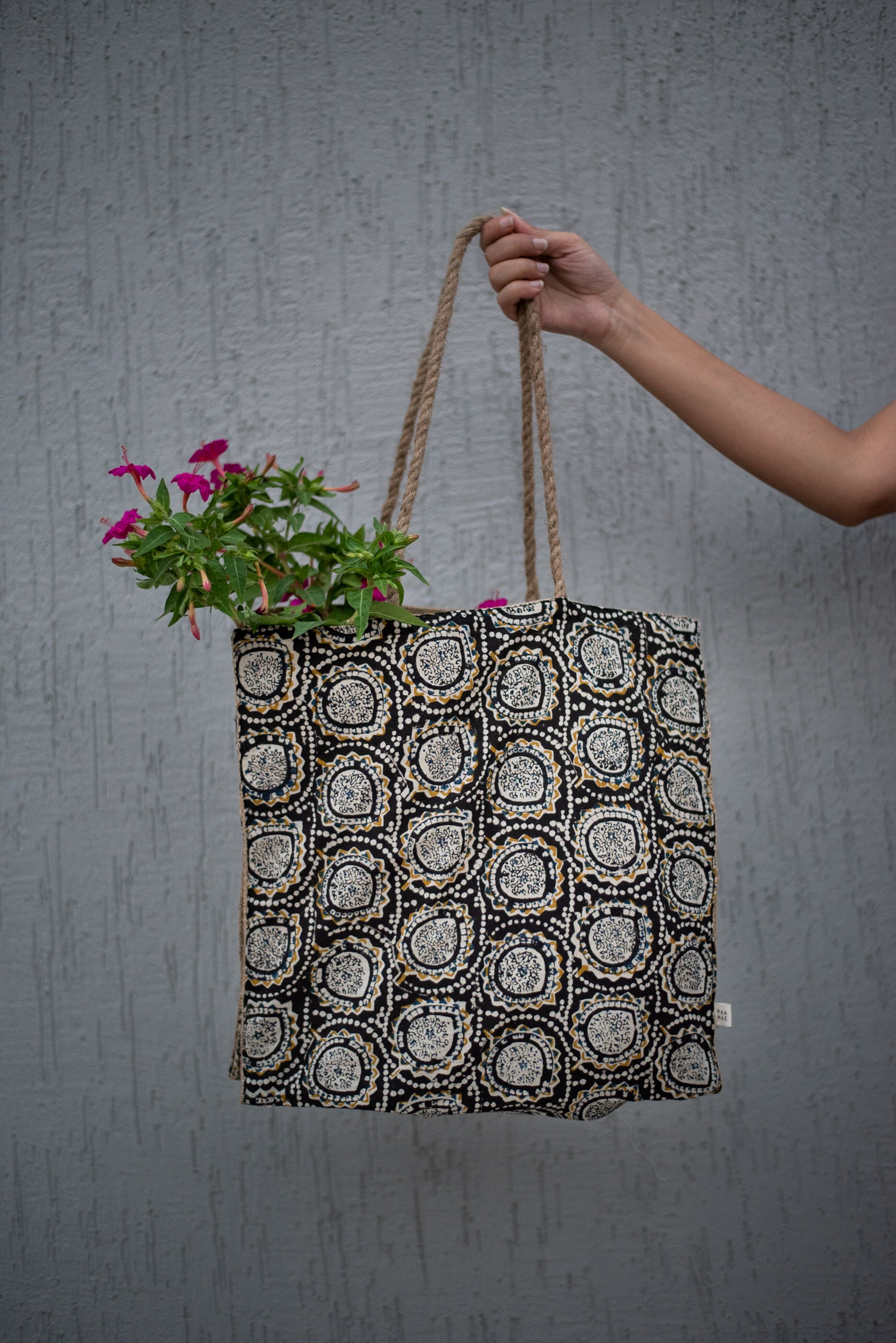Waste free Burlap Tote Bag