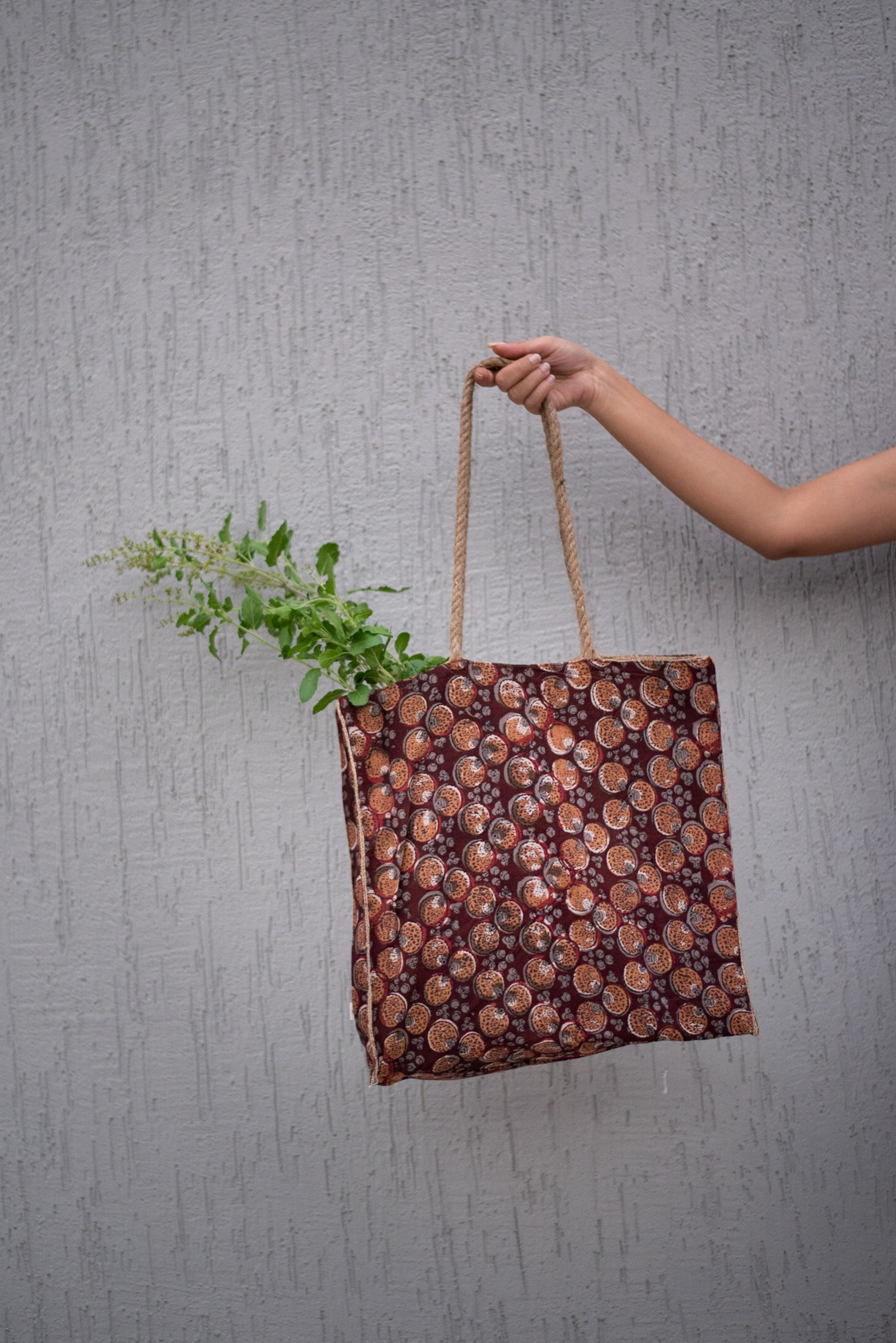 Waste free Burlap Tote Bag