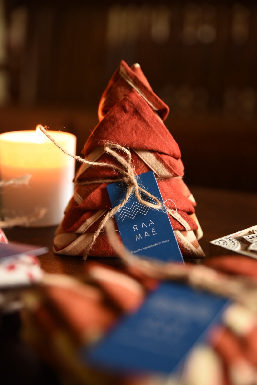 Dabu Red Table Napkins - Set of 4