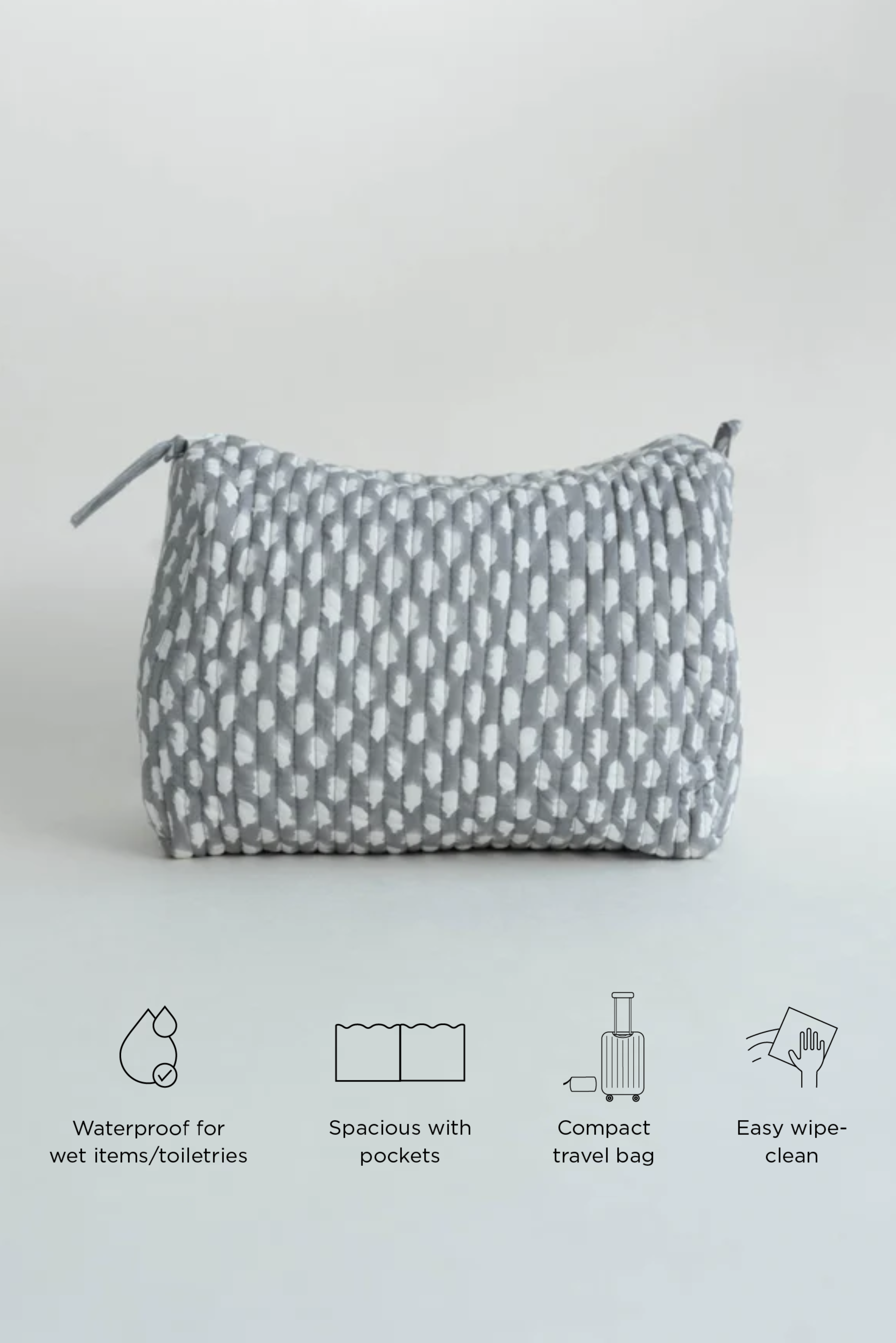 Owl Wash/Toiletry Bag with Waterproof Lining