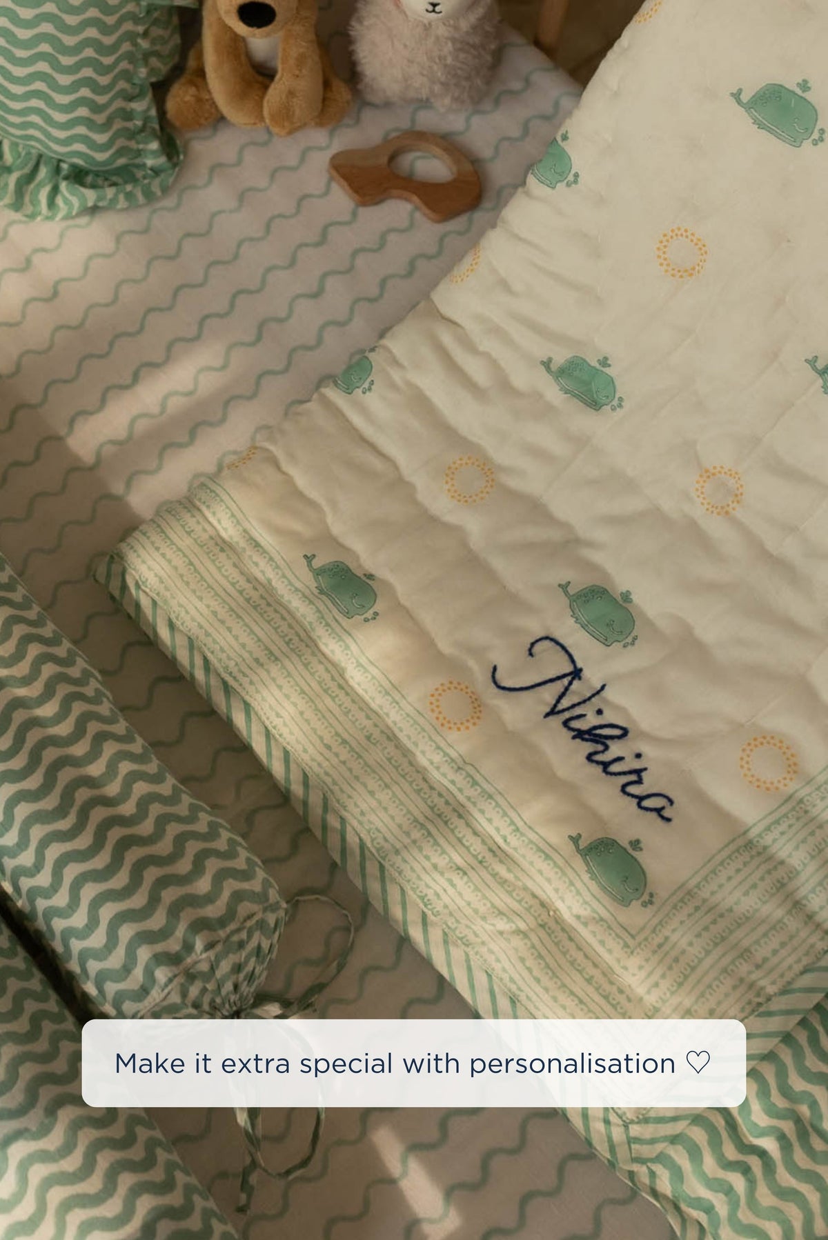 Moana Block Printed Quilt - Baby & Kids