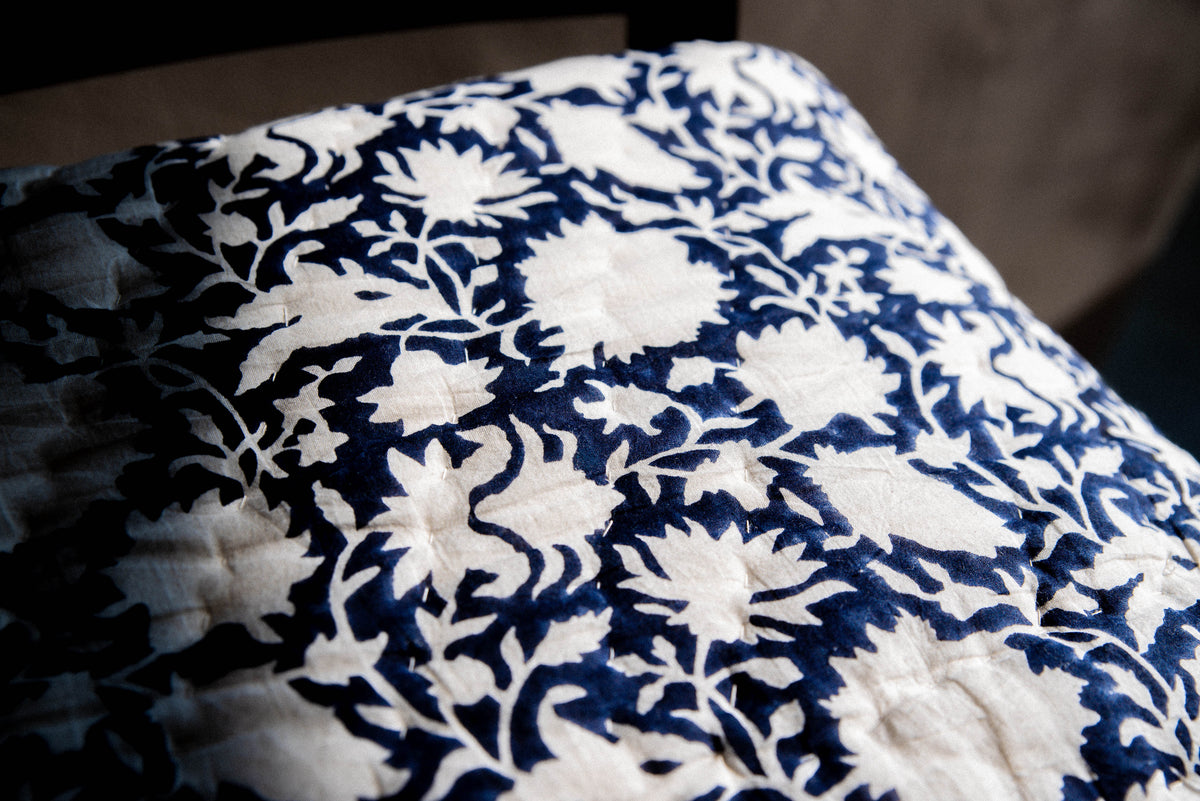 Bouti Block Printed Quilt | Hand-Quilted | Raamae