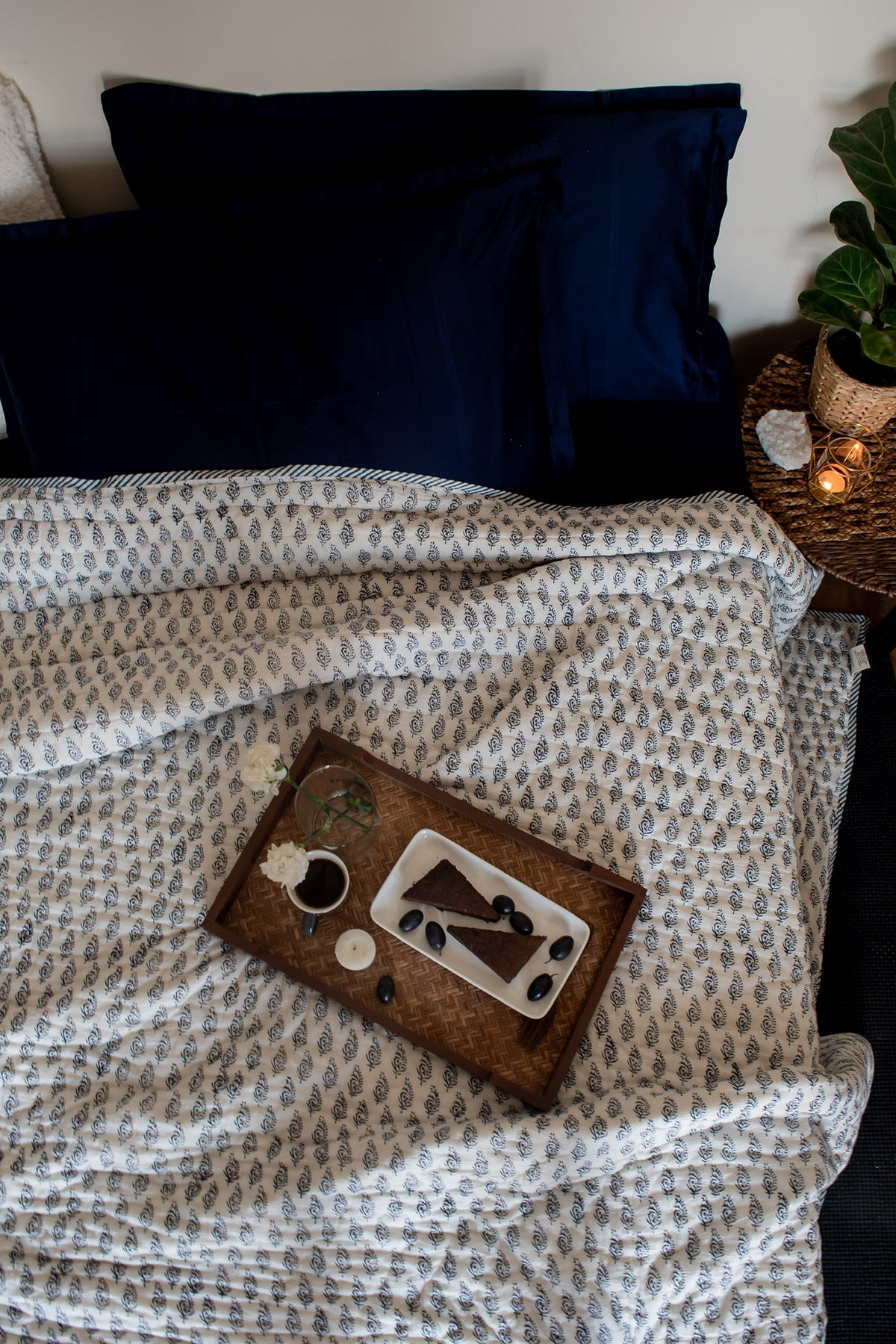 Bouti Block Printed Quilt | Hand-Quilted | Raamae